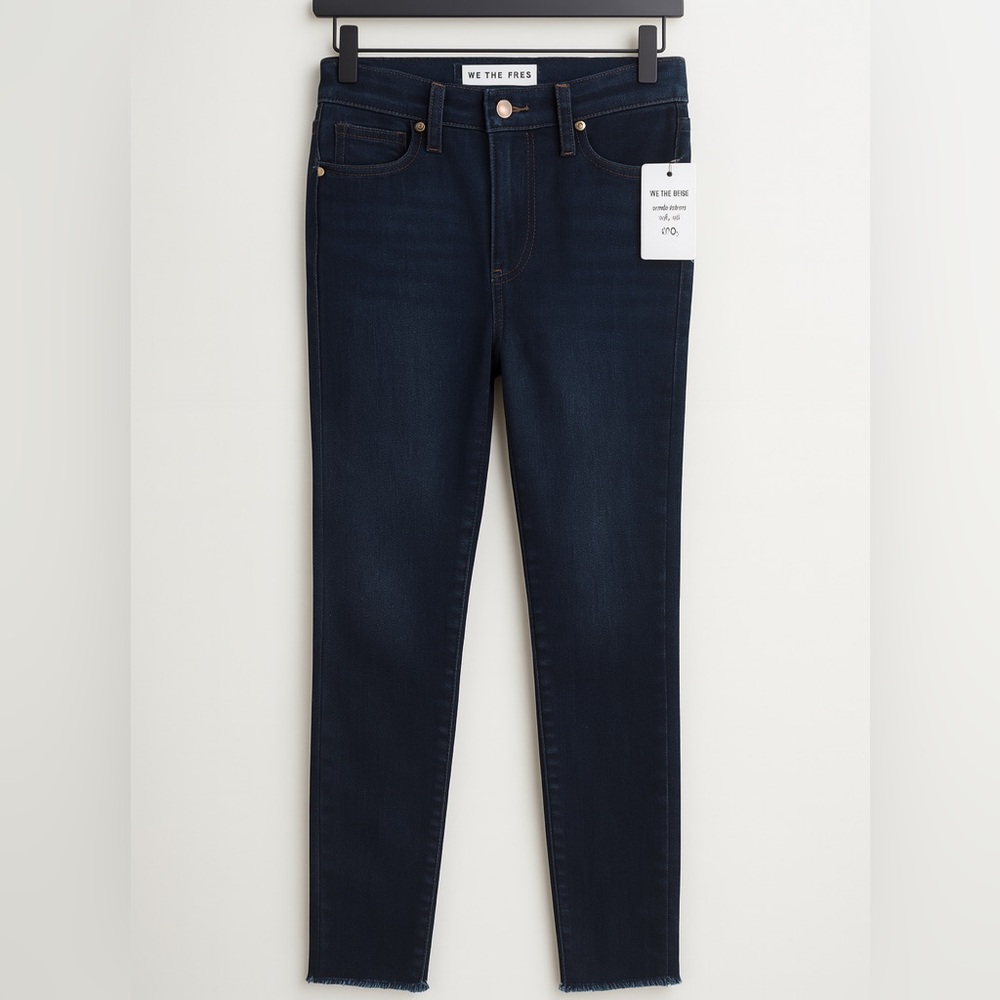 We The Free Raw High Rise Jegging Jeans Size 28 NWT $78 Dark Wash Denim